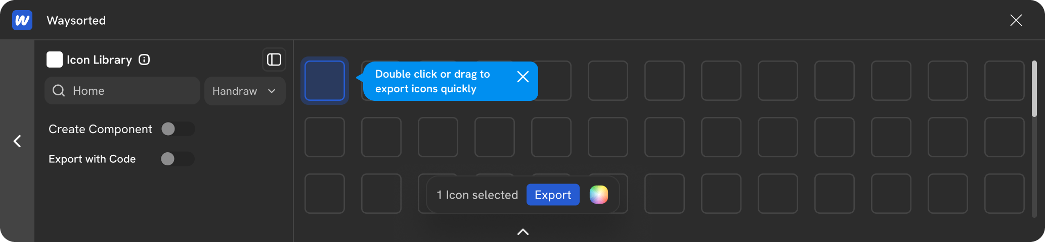 Waysorted icon library
