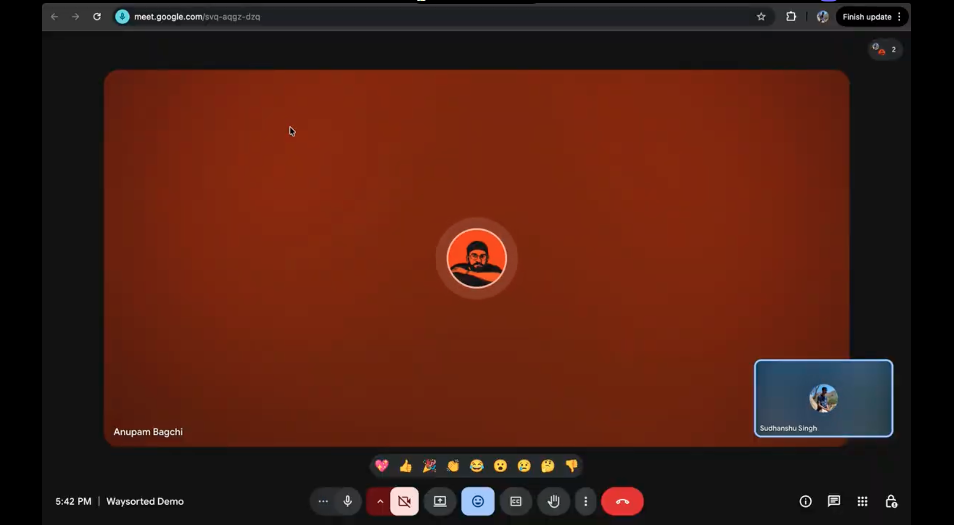Waysorted user interview session